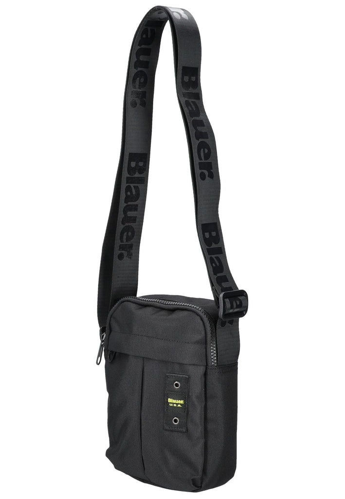 Blauer Taschen Textil Schwarz