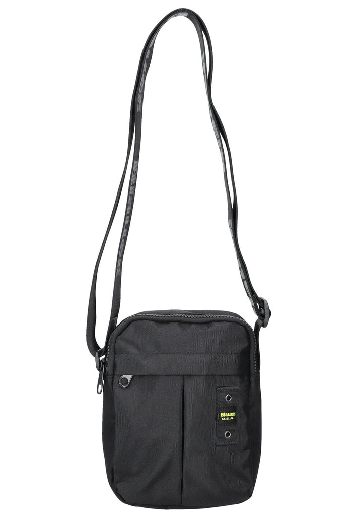 Blauer Taschen Textil Schwarz