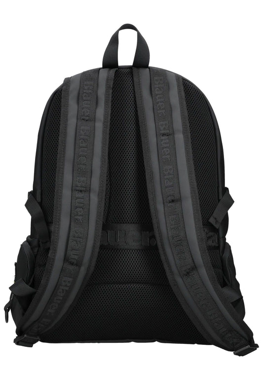 Blauer Taschen Textil Schwarz