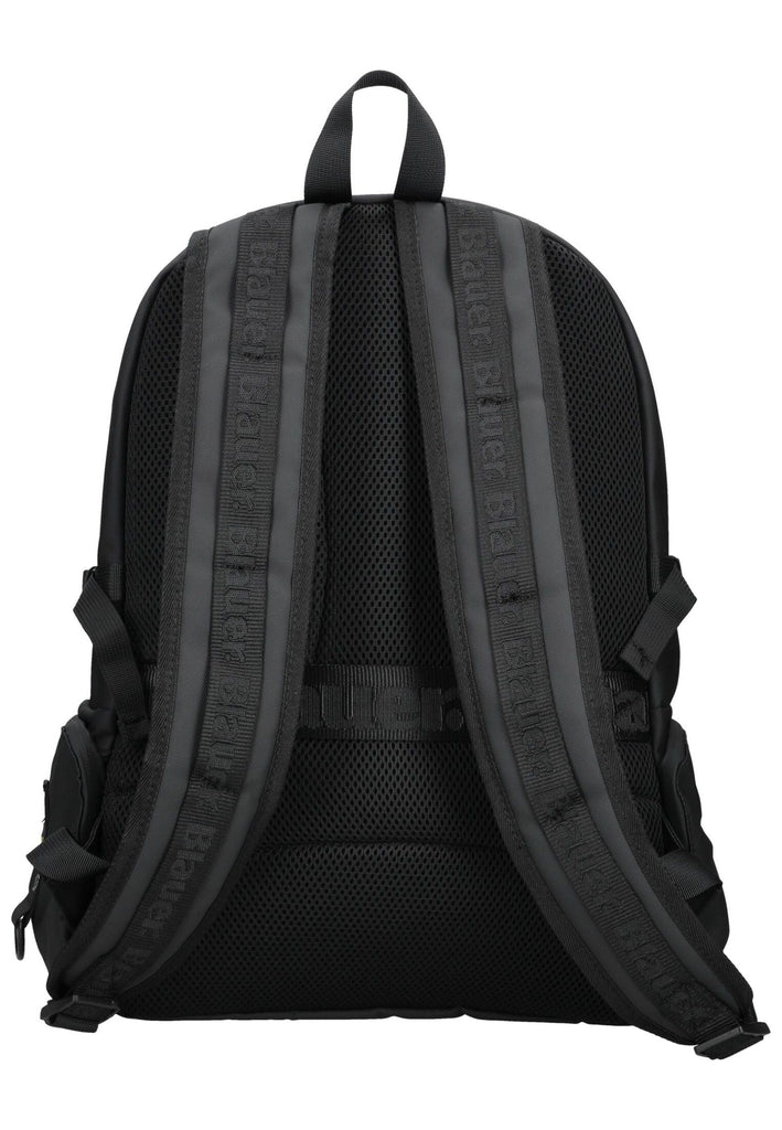 Blauer Taschen Textil Schwarz