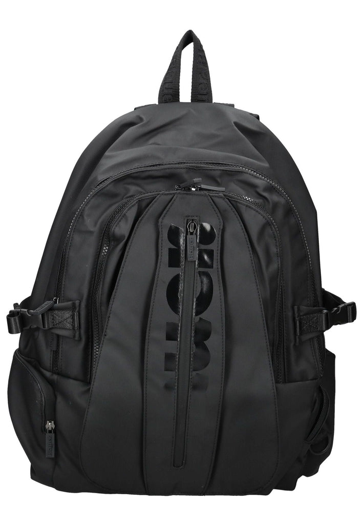 Blauer Taschen Textil Schwarz