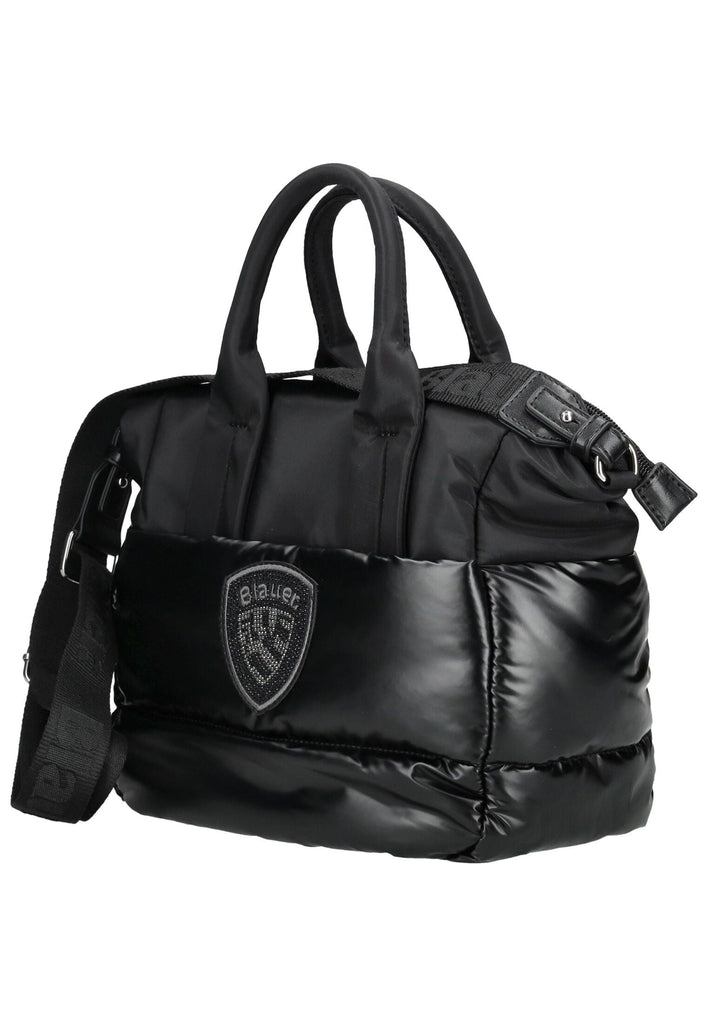 Blauer Taschen Textil Schwarz