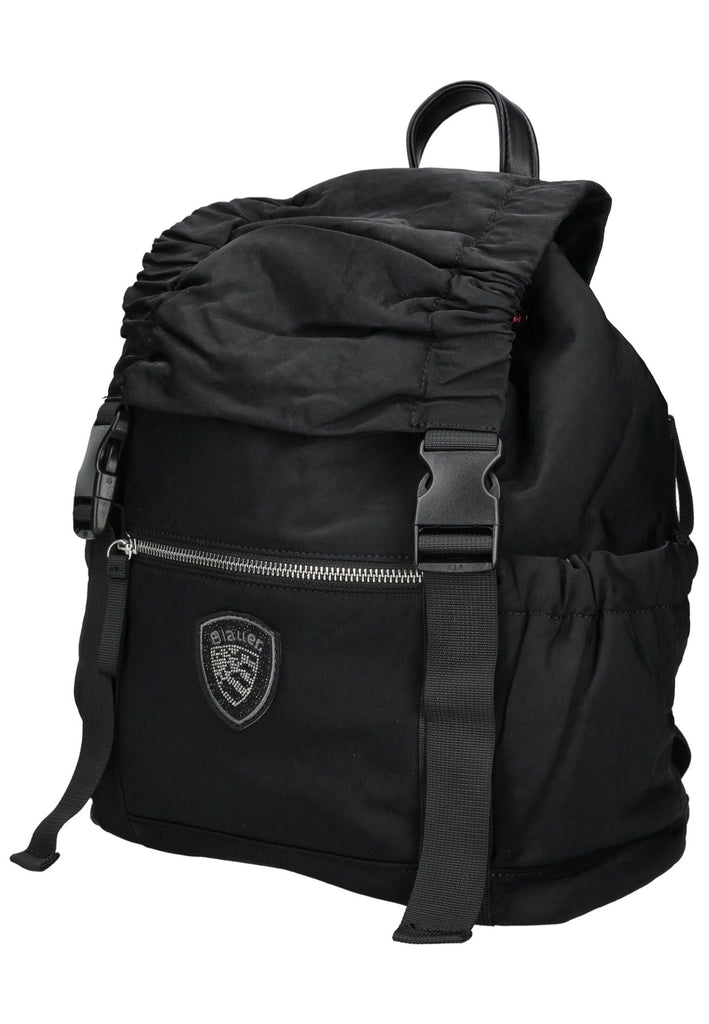 Blauer Taschen Textil Schwarz/Schwarz