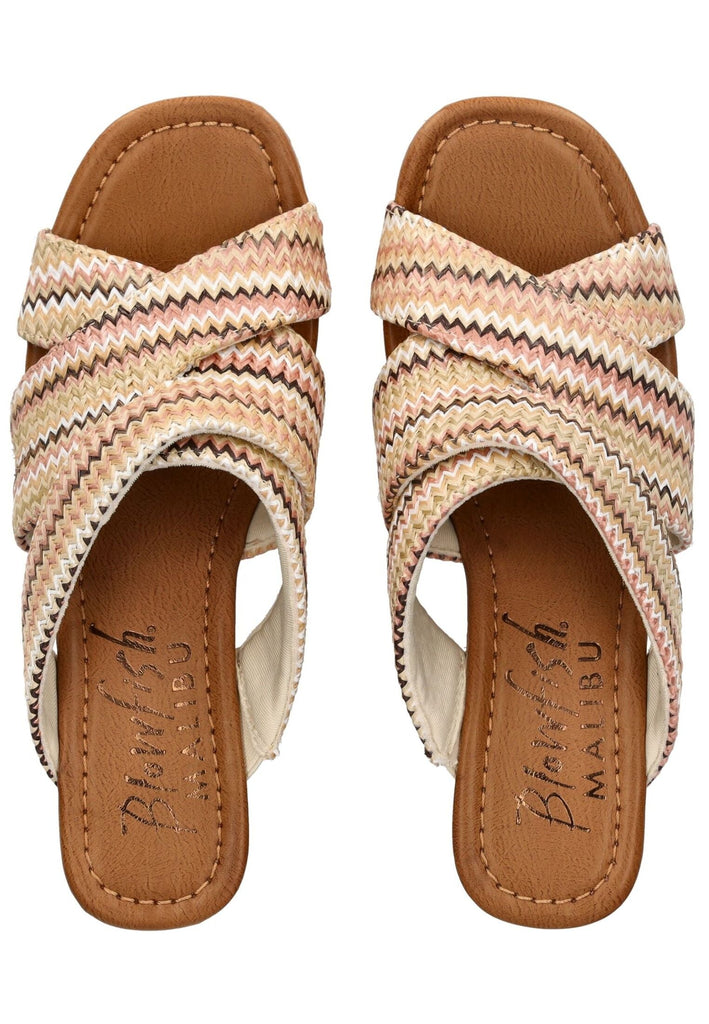 Blowfish Pantoletten Lederimitat Beige/Braun