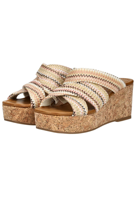 Blowfish Pantoletten Lederimitat Beige/Braun