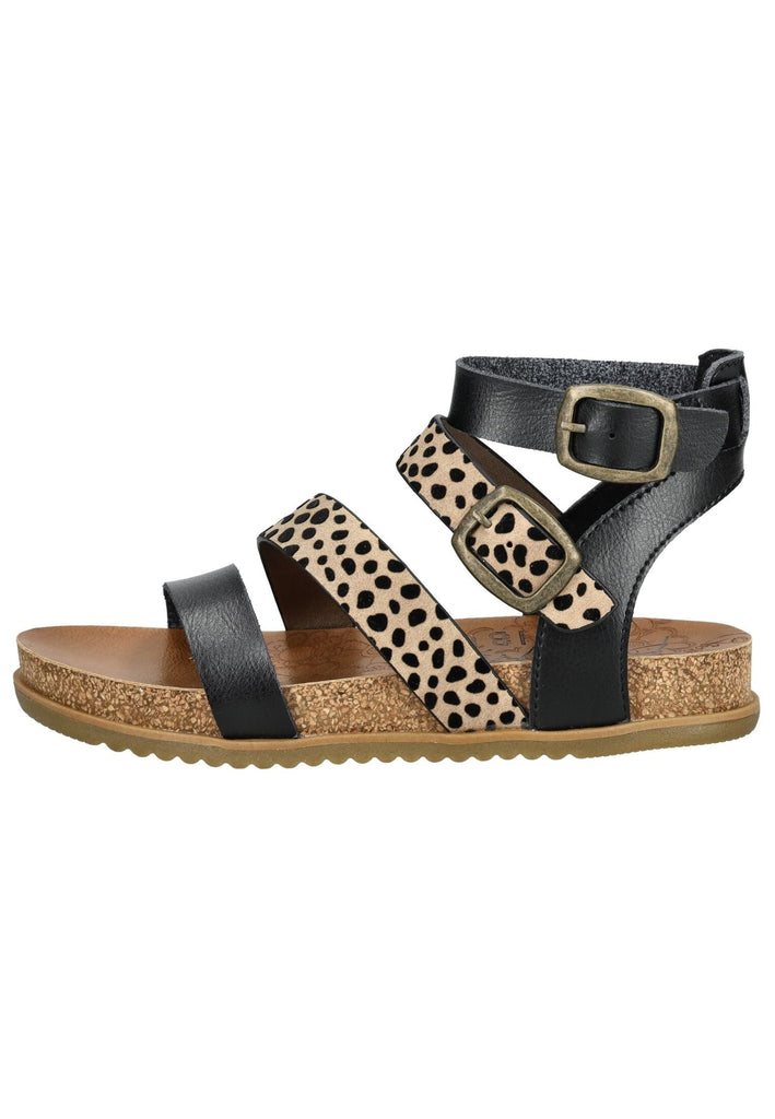 Blowfish Sandalen Lederimitat Beige/Schwarz