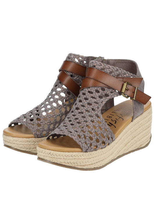 Blowfish Sandalen Lederimitat/Textil Braun/Grau