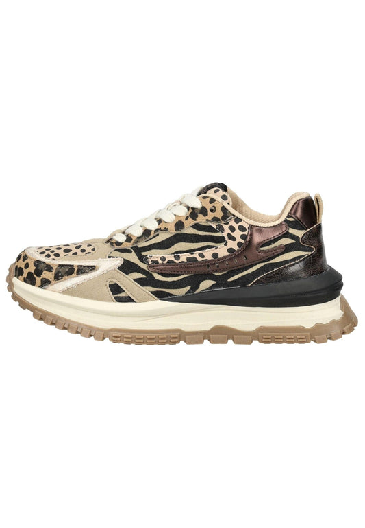 Blowfish Sneaker Lederimitat/Textil Braun/Schwarz