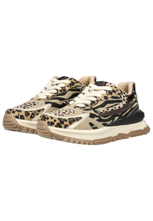Blowfish Sneaker Lederimitat/Textil Braun/Schwarz