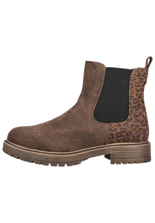 Blowfish Stiefelette Lederimitat/Textil Dunkelbraun