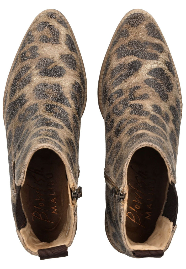Blowfish Stiefelette Lederimitat/Textil Leopard Warmfutter