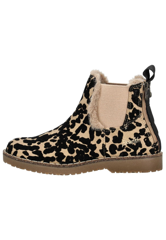 Blowfish Stiefelette Lederimitat/Textil Leopard Warmfutter