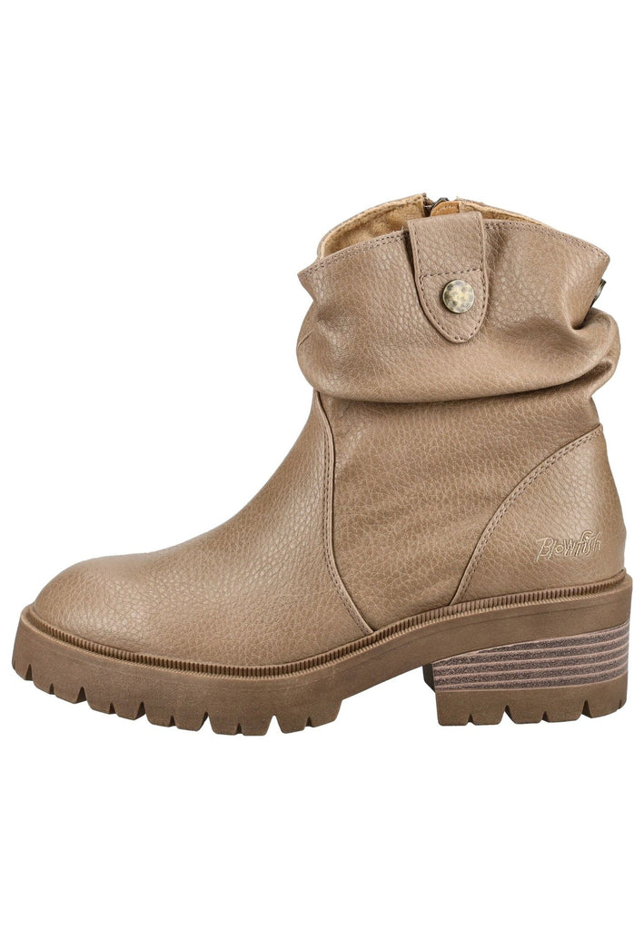 Stiefeletten Blowfish Stiefelette Lederimitat Cream Warmfutter