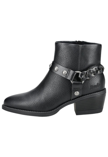 Stiefeletten Blowfish Stiefelette Lederimitat Schwarz Warmfutter