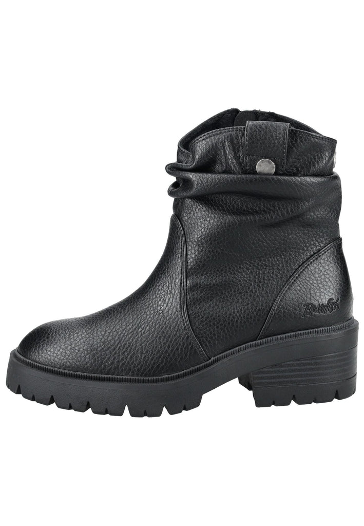 Stiefeletten Blowfish Stiefelette Lederimitat Schwarz Warmfutter
