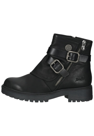 Stiefeletten Blowfish Stiefelette Lederimitat Schwarz Warmfutter