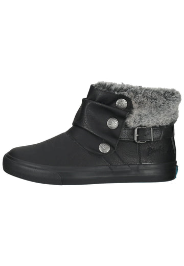 Stiefeletten Blowfish Stiefelette Lederimitat Schwarz Warmfutter