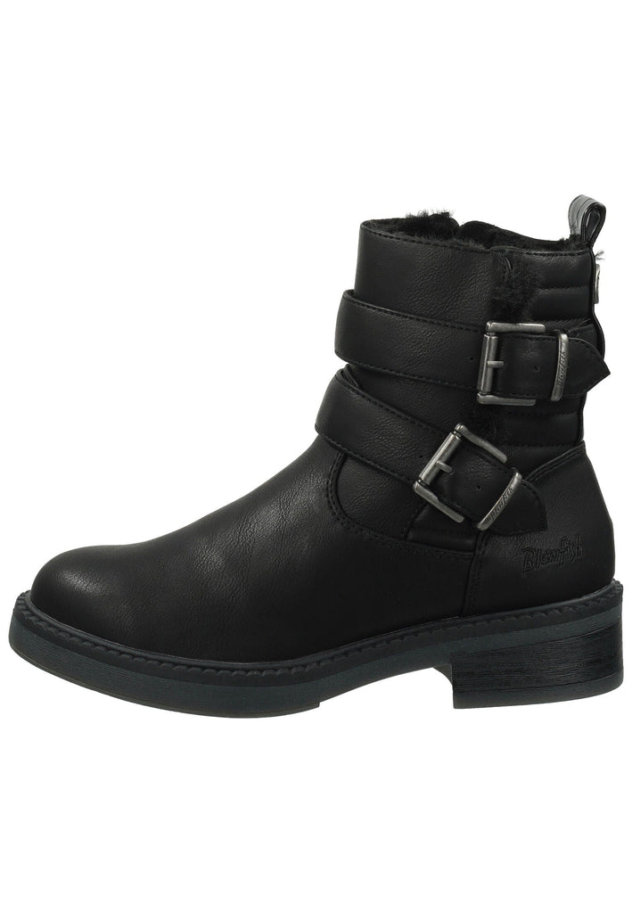 Stiefeletten Blowfish Stiefelette Lederimitat/Textil Schwarz Warmfutter