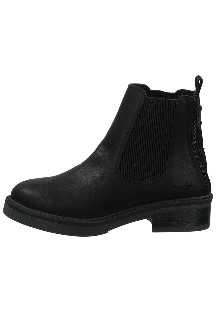 Stiefeletten Blowfish Stiefelette Lederimitat/Textil Schwarz Warmfutter