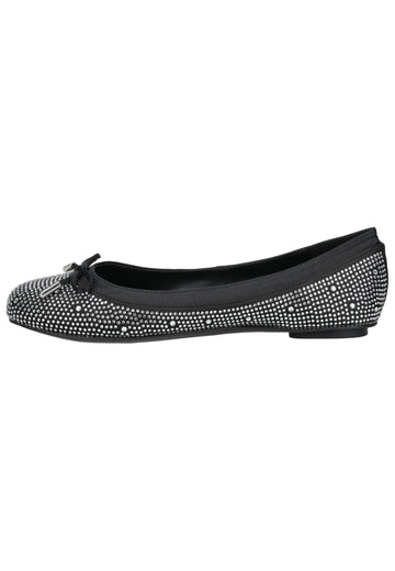Ballerinas Buffalo Ballerinas Lederimitat/Textil Schwarz/Silber