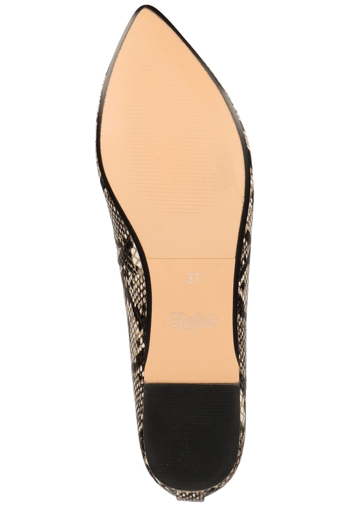 Buffalo Ballerinas Leder Beige