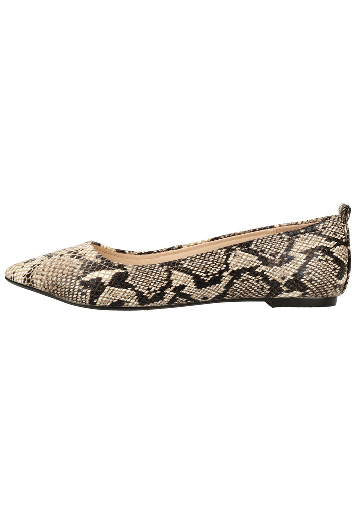 Buffalo Ballerinas Leder Beige