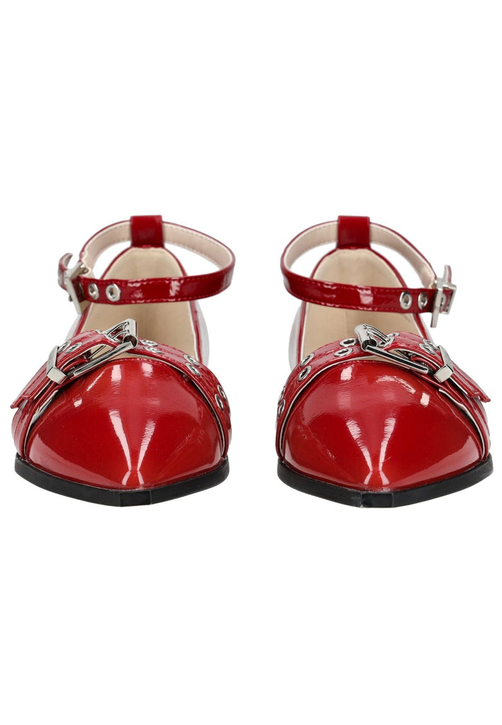 Buffalo Ballerinas Lederimitat Rot Lack