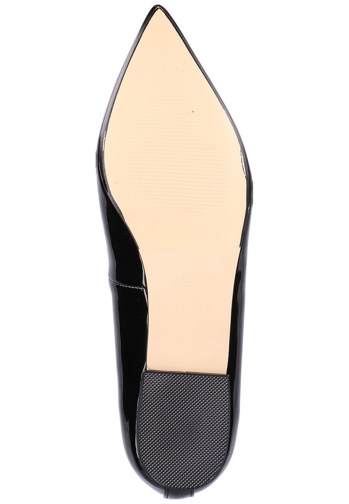 Buffalo Ballerinas Lederimitat Schwarz