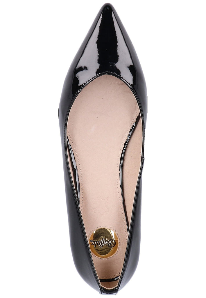 Buffalo Ballerinas Lederimitat Schwarz
