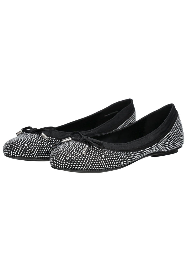 Buffalo Ballerinas Lederimitat/Textil Schwarz/Silber