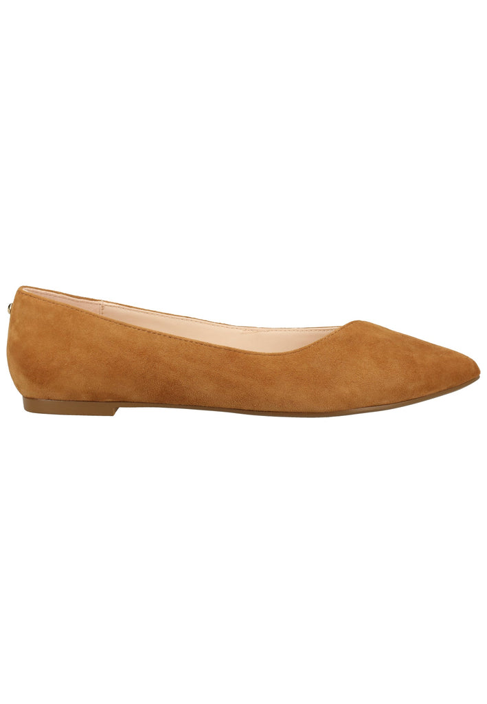 Buffalo Ballerinas Veloursleder Cognac