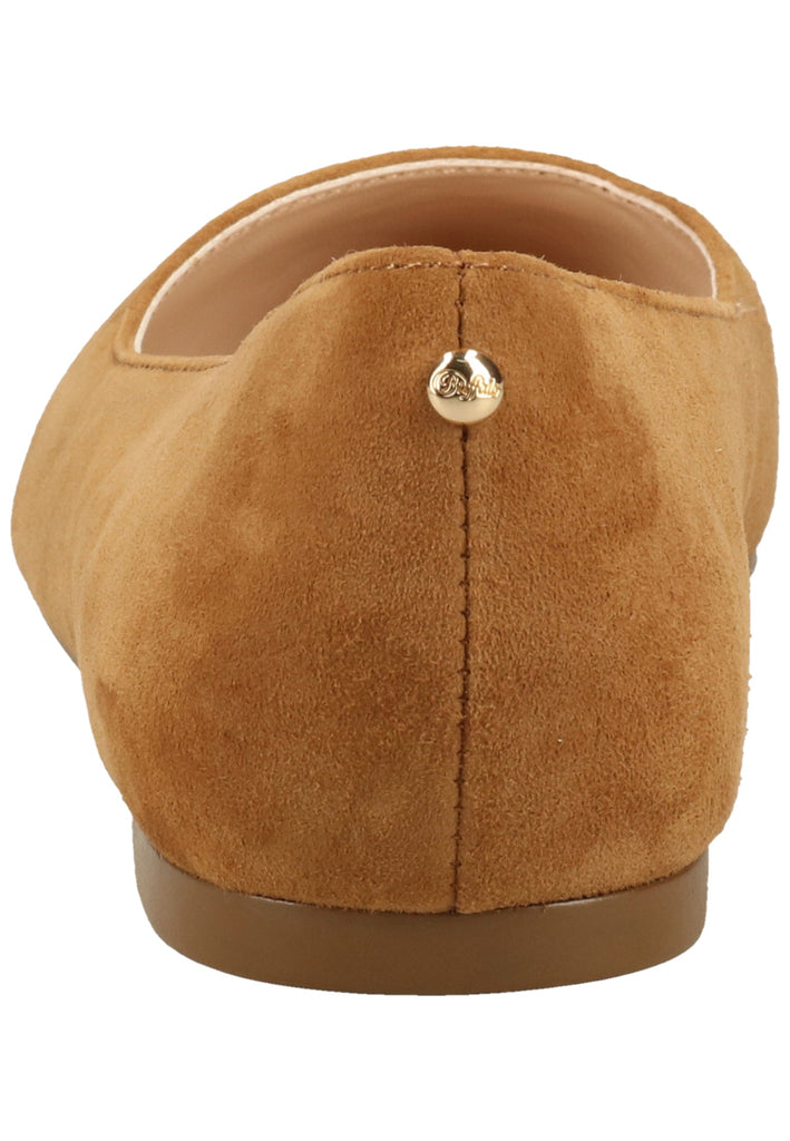 Buffalo Ballerinas Veloursleder Cognac