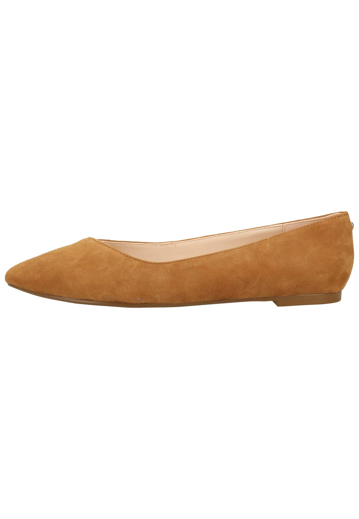 Buffalo Ballerinas Veloursleder Cognac
