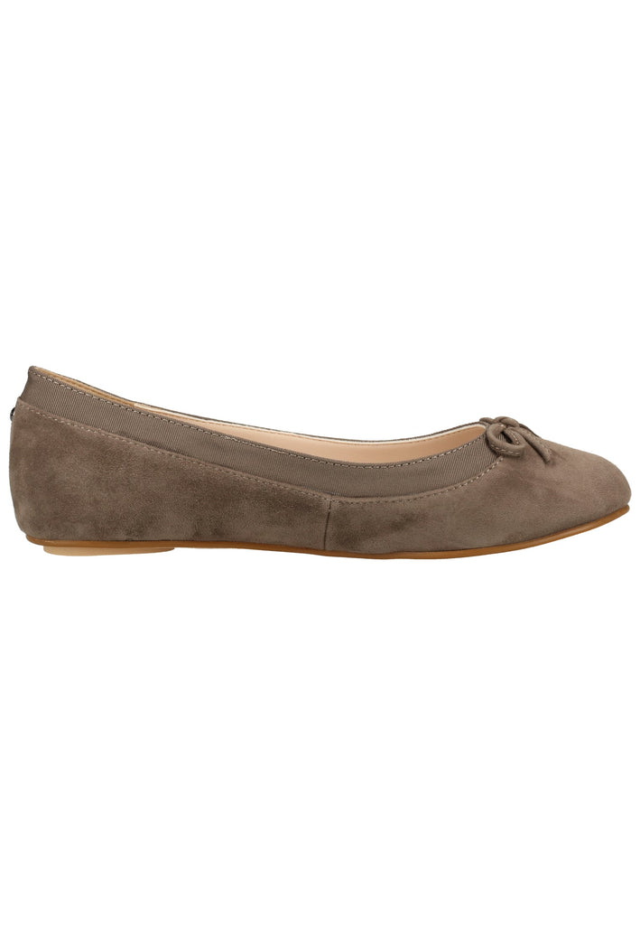 Buffalo Ballerinas Veloursleder Grau