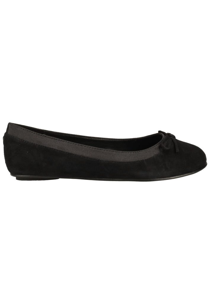 Buffalo Ballerinas Veloursleder Schwarz
