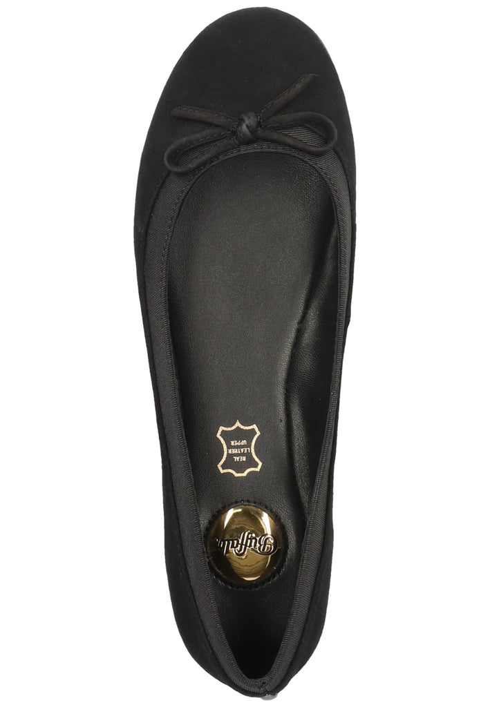 Buffalo Ballerinas Veloursleder Schwarz