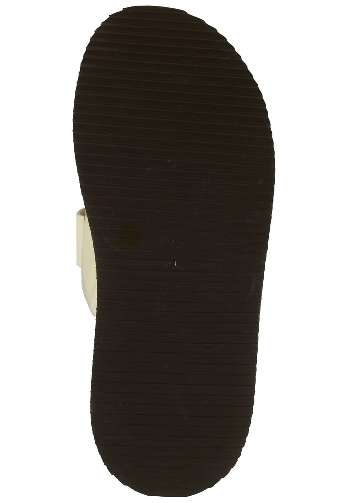 Buffalo Pantoletten Lederimitat Cream