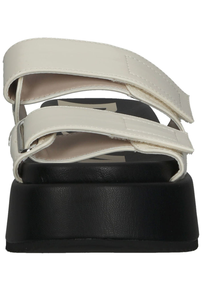 Buffalo Pantoletten Lederimitat Cream