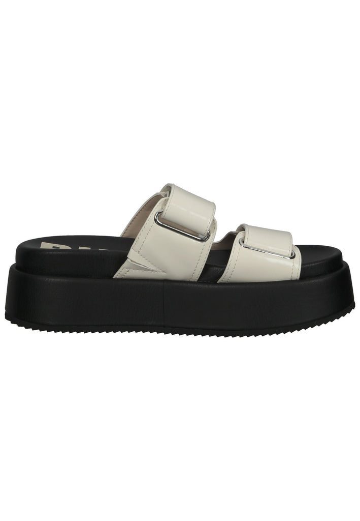 Buffalo Pantoletten Lederimitat Cream