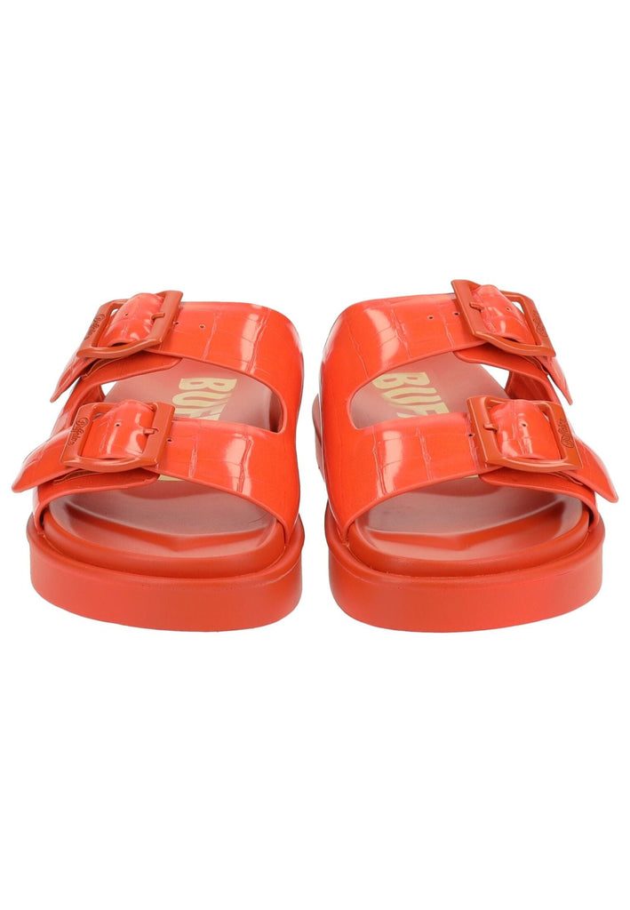 Buffalo Pantoletten Lederimitat Orange