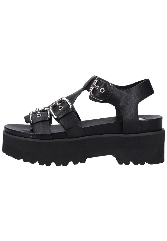 Buffalo Sandalen Leder Schwarz