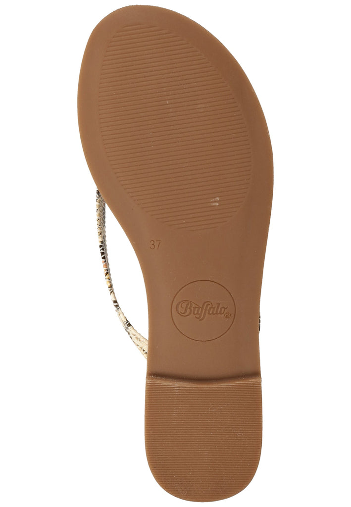 Buffalo Sandalen Lederimitat Beige