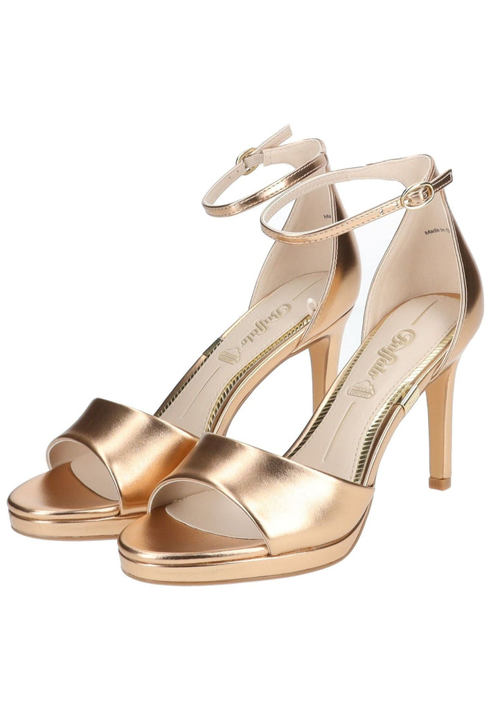 Buffalo Sandalen Lederimitat Champagne