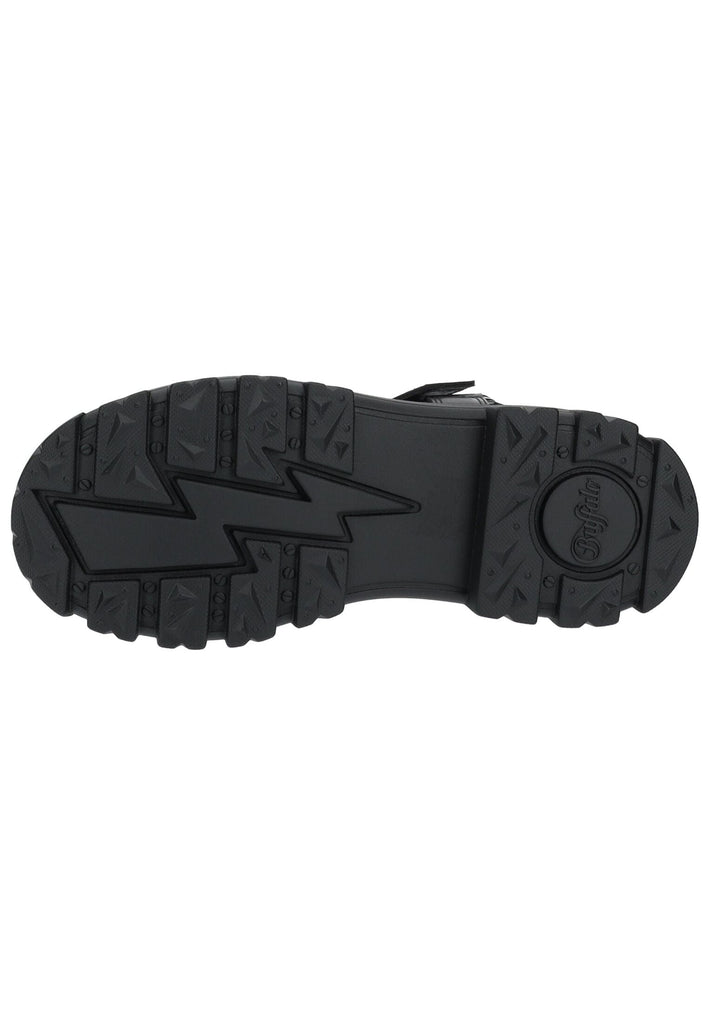 Buffalo Sandalen Lederimitat Schwarz