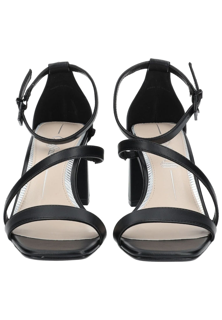 Buffalo Sandalen Lederimitat Schwarz