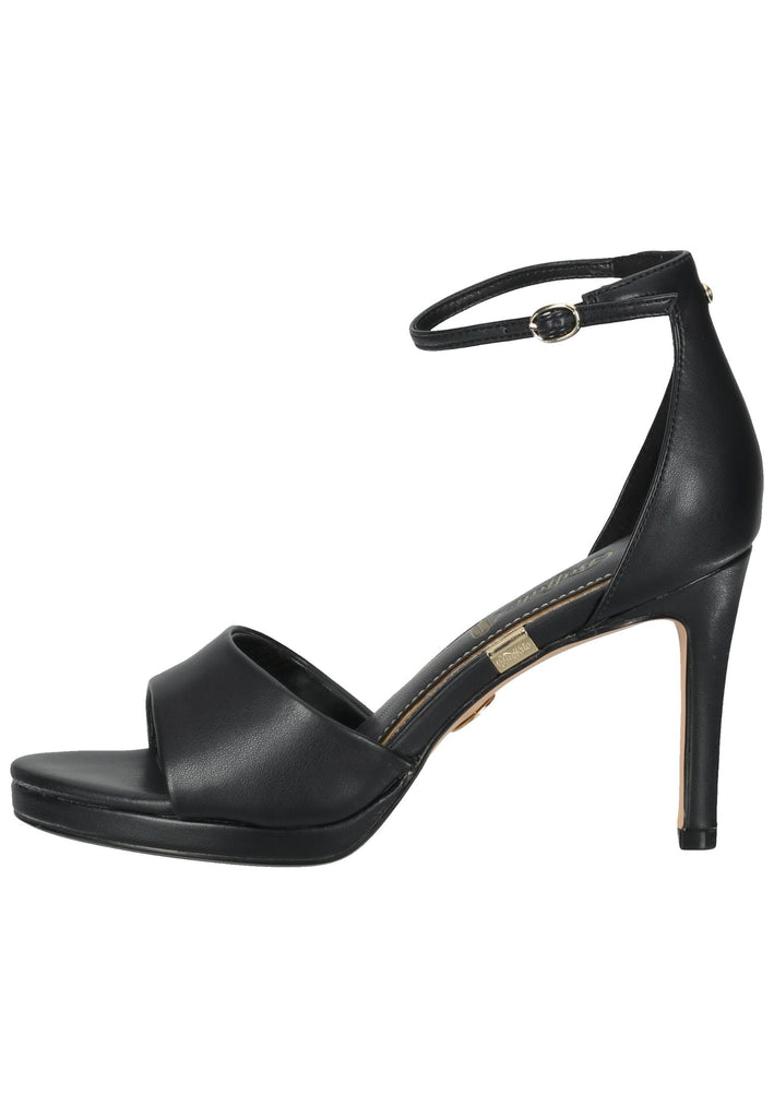 Buffalo Sandalen Lederimitat Schwarz