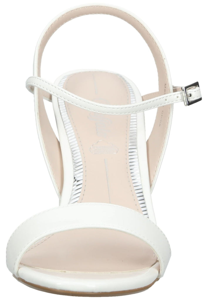 Buffalo Sandalen Lederimitat Weiß