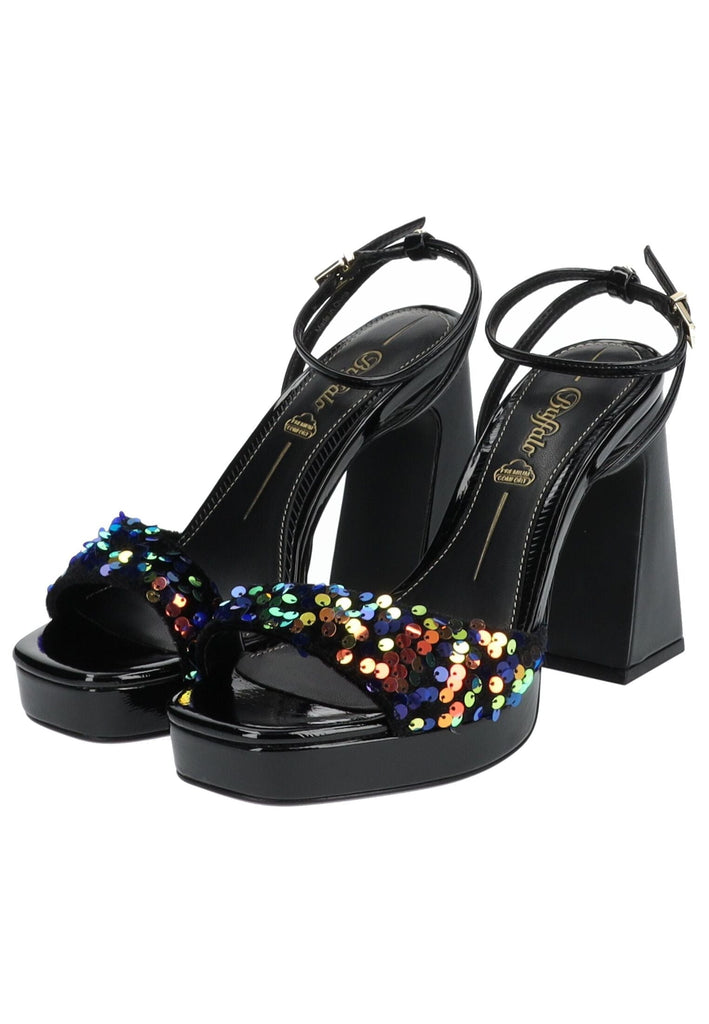 Buffalo Sandalen Textil Schwarz Multi