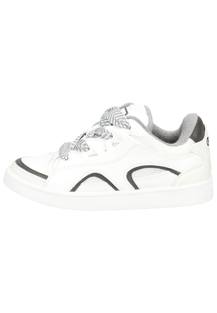 Sneaker Buffalo Sneaker Lederimitat/Textil Weiß/Schwarz
