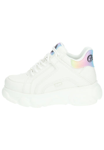Sneaker Buffalo Sneaker Lederimitat Weiß Kombi
